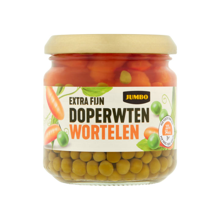 Jumbo Extra Fijne Doperwten Wortelen 180g