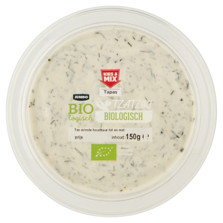 Jumbo Biologisch Tzatziki 150g