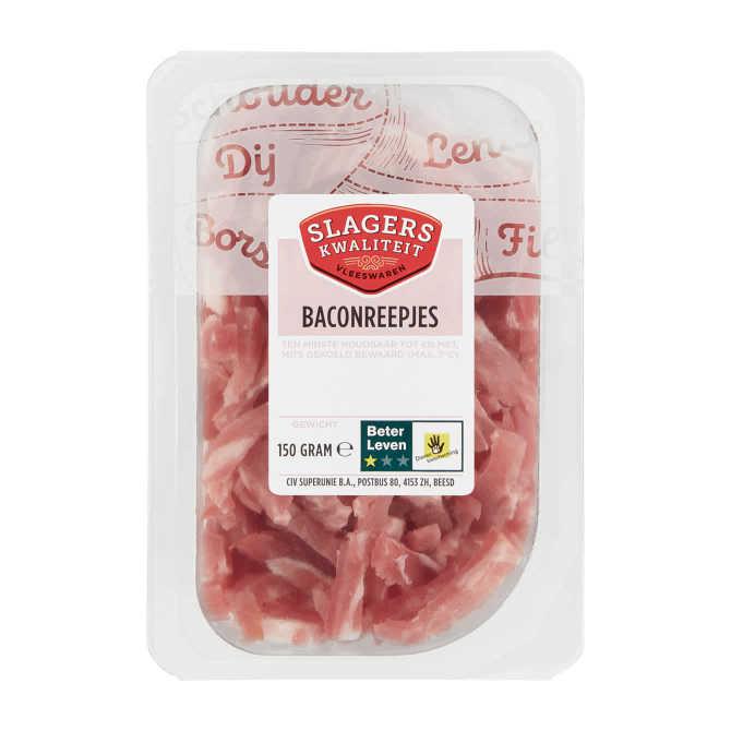 Slagerskwaliteit Baconreepjes