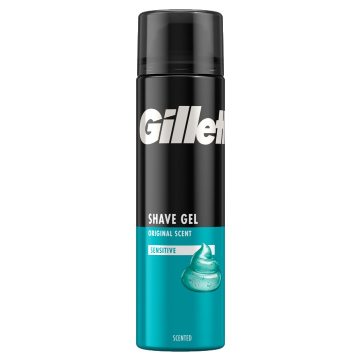 Gillette Classic Sensitive Scheergel, 200ml