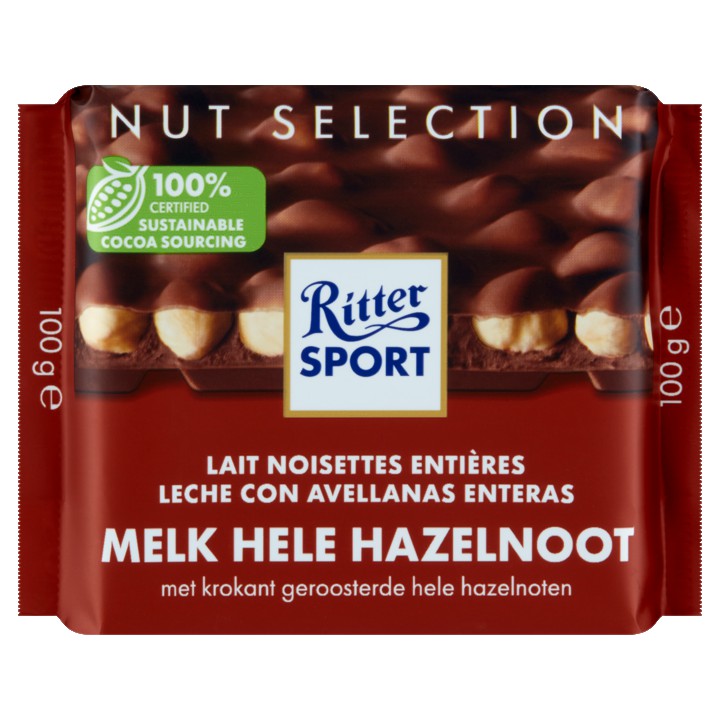 Ritter Sport Melk Hele Hazelnoot 100g