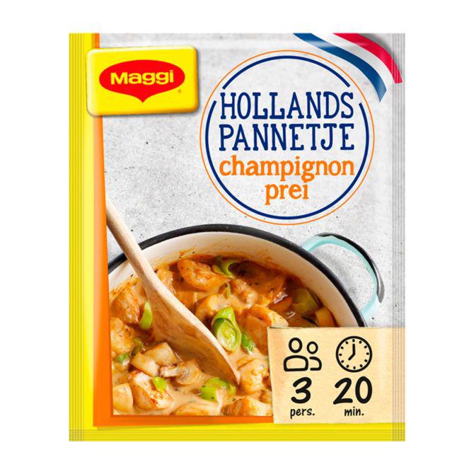 Maggi Hollands pannetje champignon prei