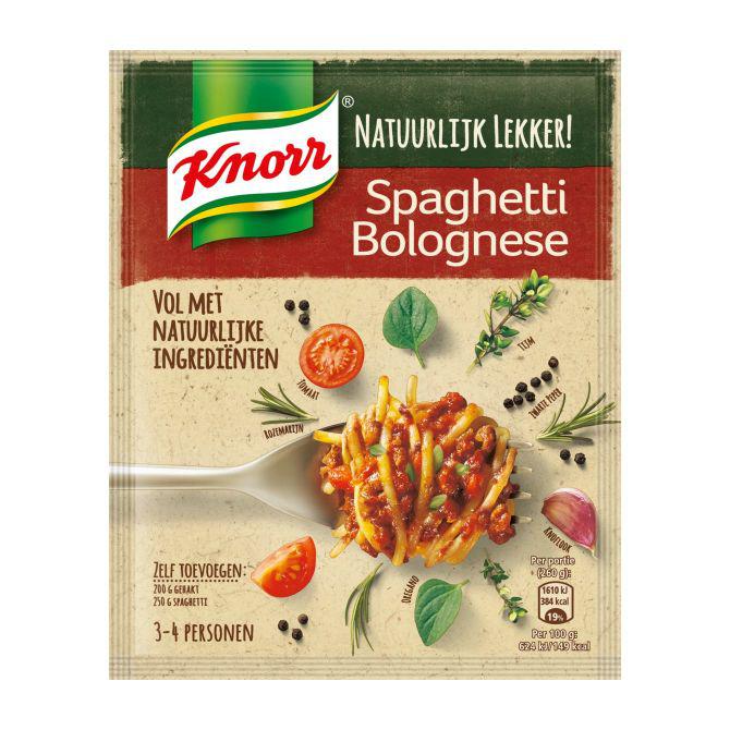 Knorr Natuurlijk Lekker! Spaghetti bolognese maaltijdmix