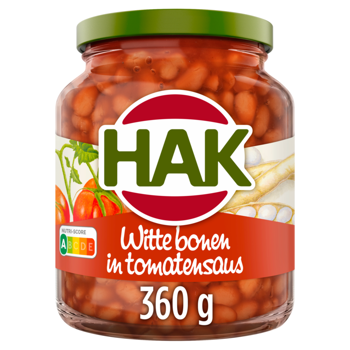Hak Witte Bonen in Tomatensaus 360g