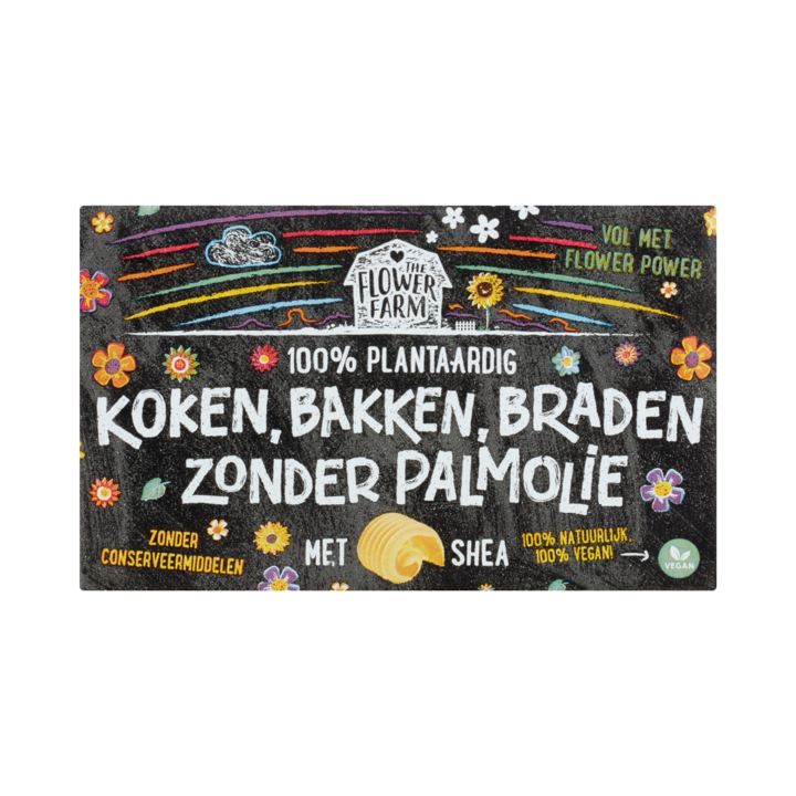 The Flower Farm Koken, Bakken, Braden zonder Palmolie 200g