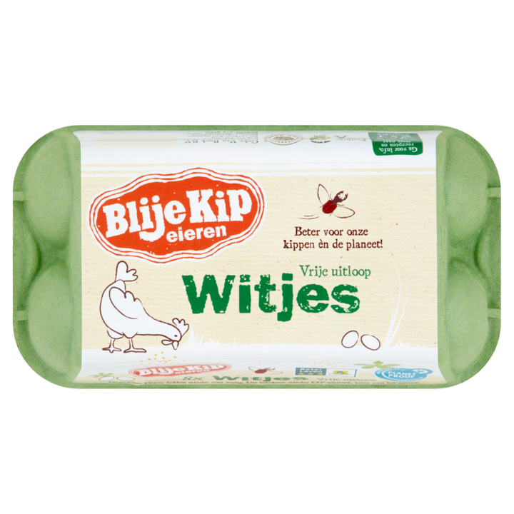 Blije Kip Eieren Vrije Uitloop Witjes 8 Stuks