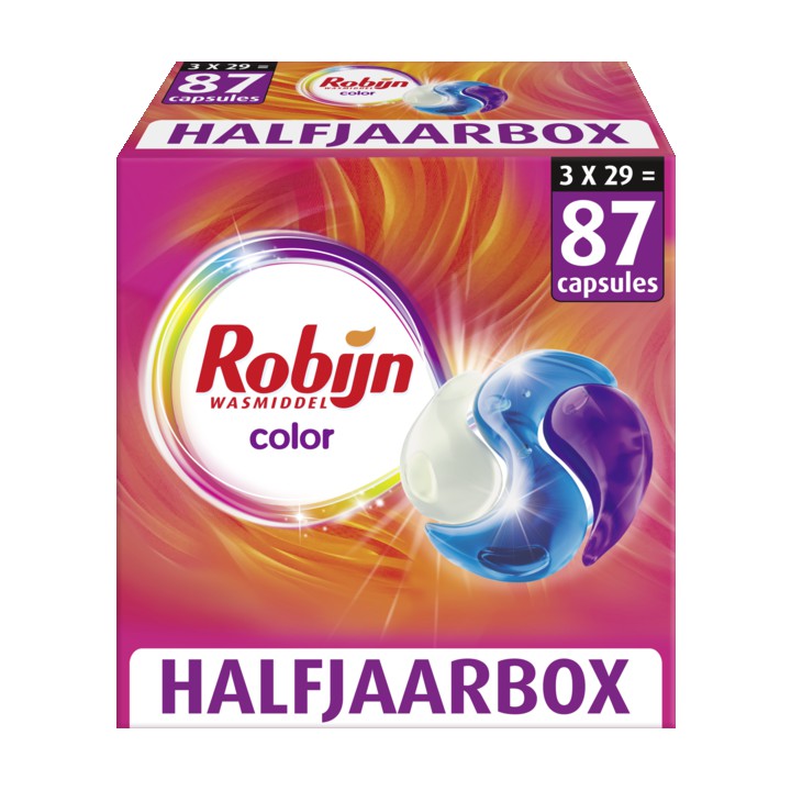 Robijn 3-in-1 Wascapsules Color 3 x 29 wasbeurten