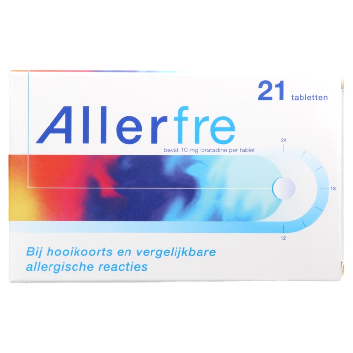 AllerfreTabletten bij hooikoorts of allergie 10mg, 21 stuks