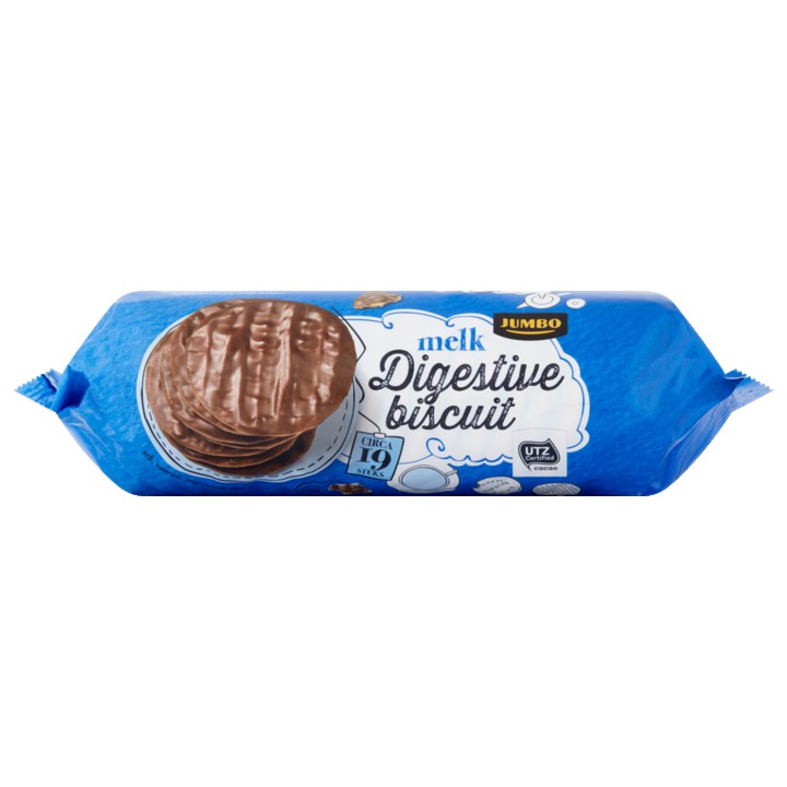 Jumbo Digestive Biscuit Melkchocolade 300g