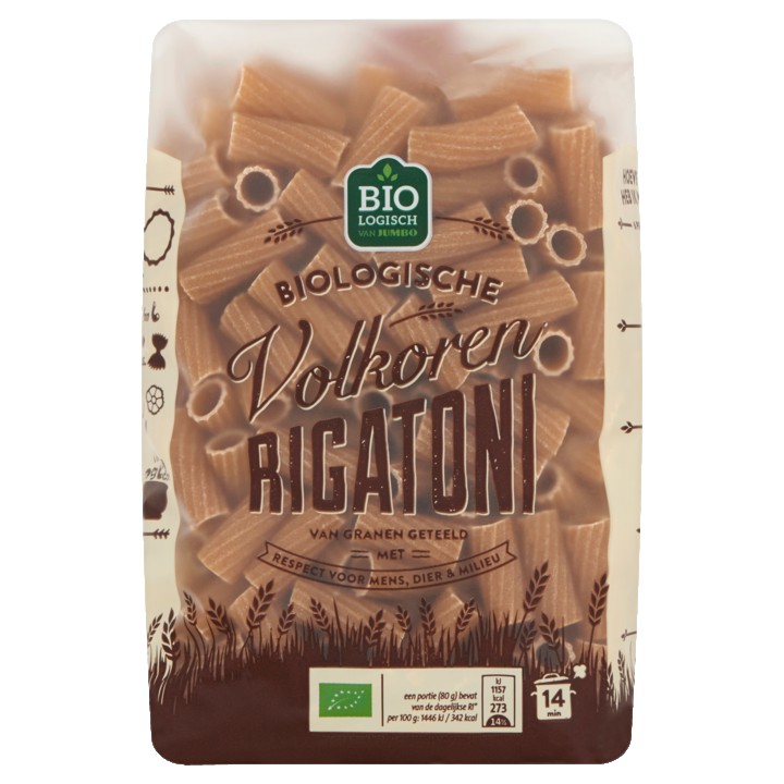 Jumbo Biologische Volkoren Rigatoni 500g