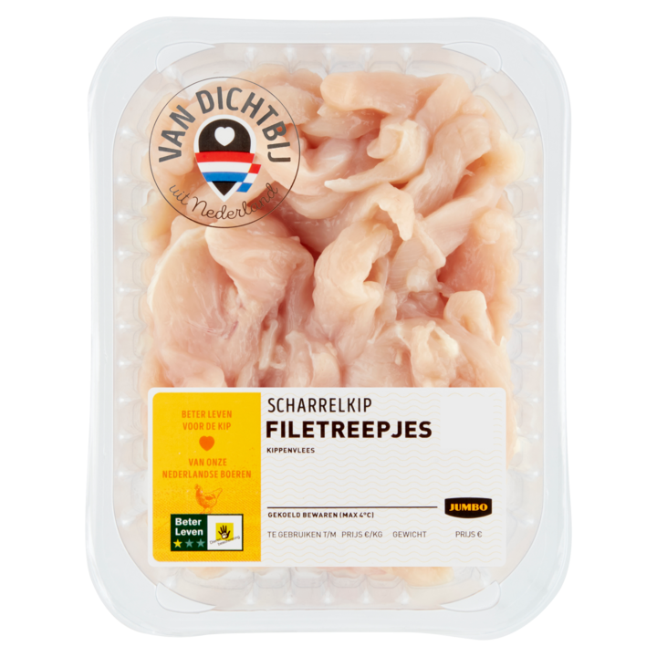 Jumbo Scharrelkip Filetreepjes 350g