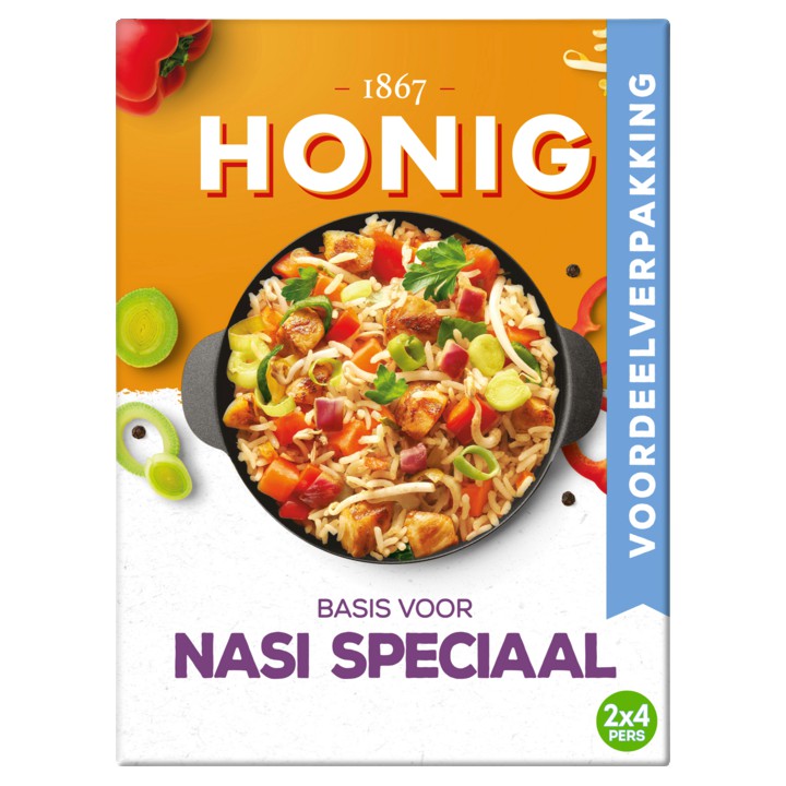 Honig Maaltijdmix voor Nasi Speciaal Dubbelpak 2 x 39g