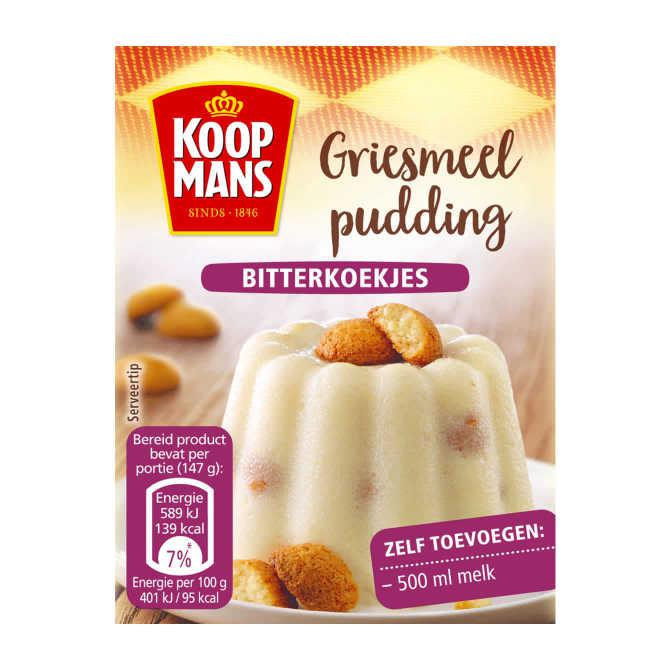 Dr. Oetker Griesmeelpudding bitterkoekjes