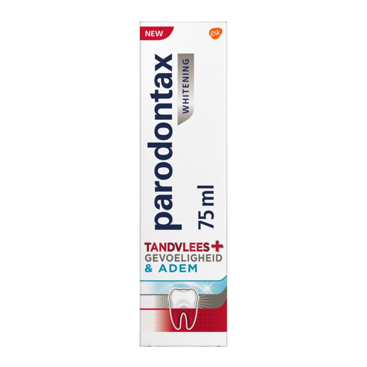 Parodontax Tandvlees + Gevoeligheid &amp;amp; Adem Whitening dagelijkse tandpasta,  75ml