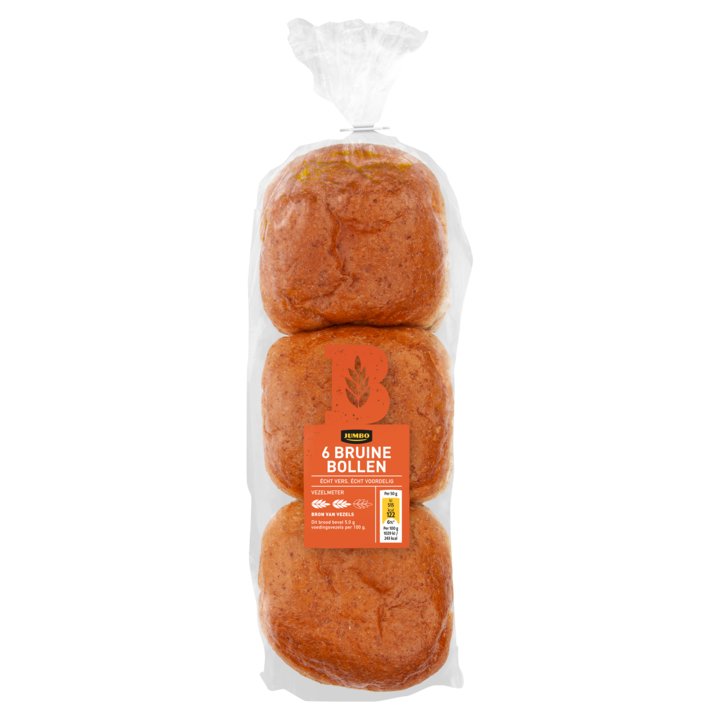 Jumbo - Bruine Bollen - 6 Stuks