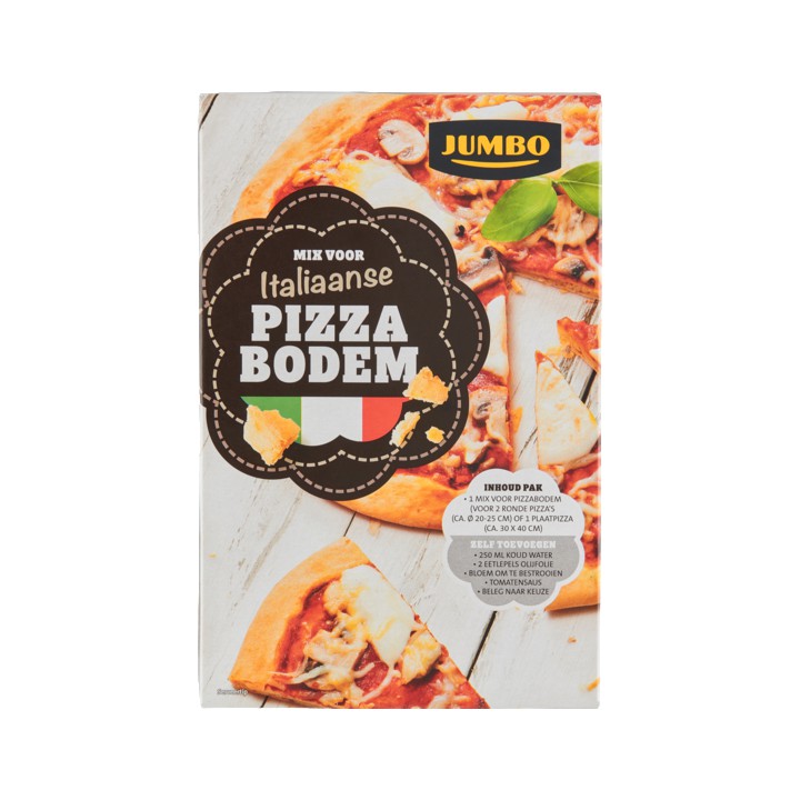 Jumbo Mix voor Italiaanse Pizza Bodem 450g