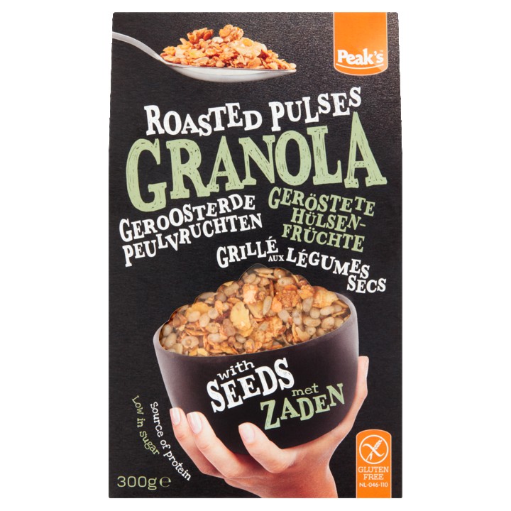 Peak&amp;#x27;s Granola Geroosterde Peulvruchten 300g