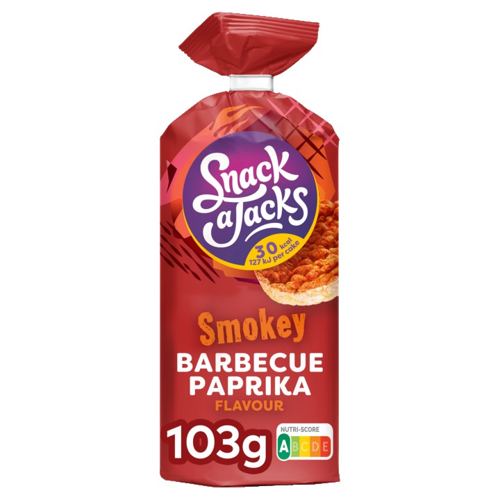 Snack A Jacks Bbq Paprika Rijstwafels 103gr