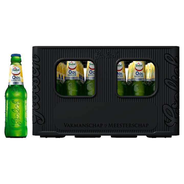 Grolsch 0.0% Radler Citroen Flessen 24 x 300ml