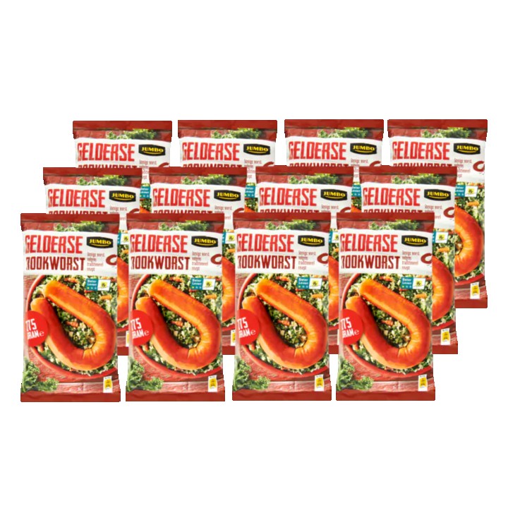 Jumbo Gelderse Rookworst 12 x 275g