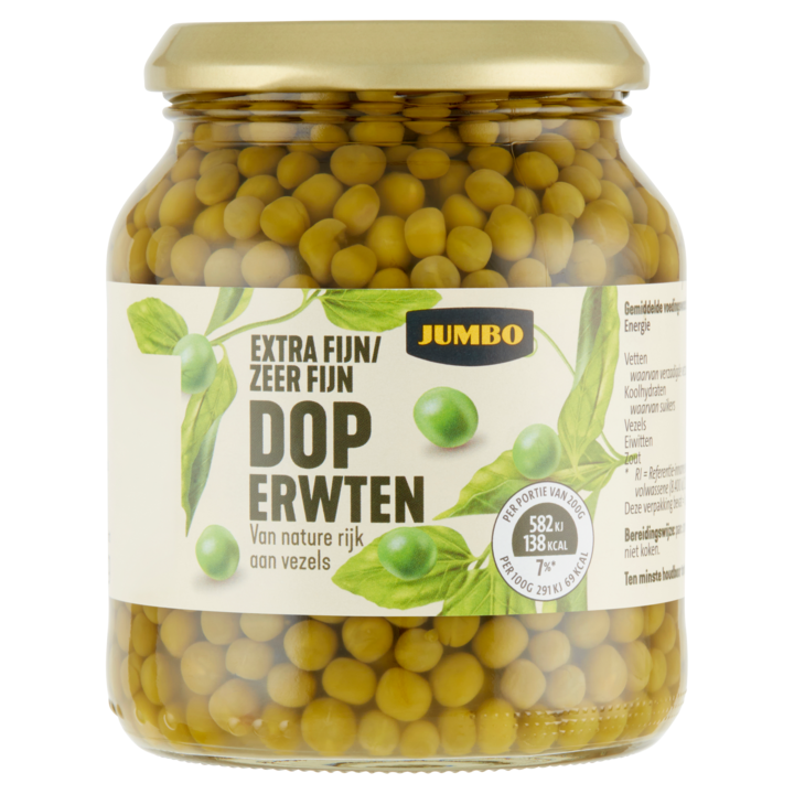 Jumbo Extra Fijne Doperwten 350g