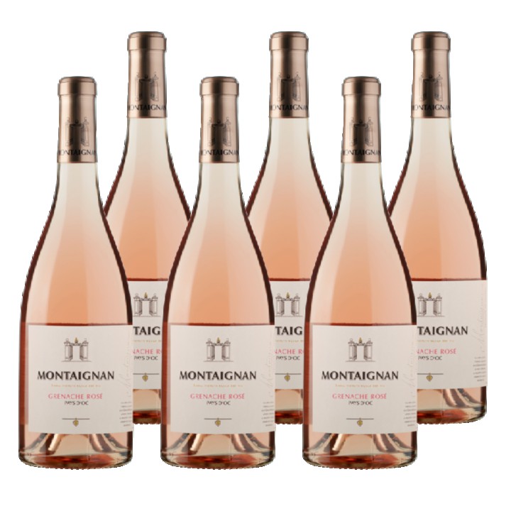 Montaignan - Grenache - Ros&amp;eacute; - Pays d&amp;#x27;Oc IGP - 6 x 750ML