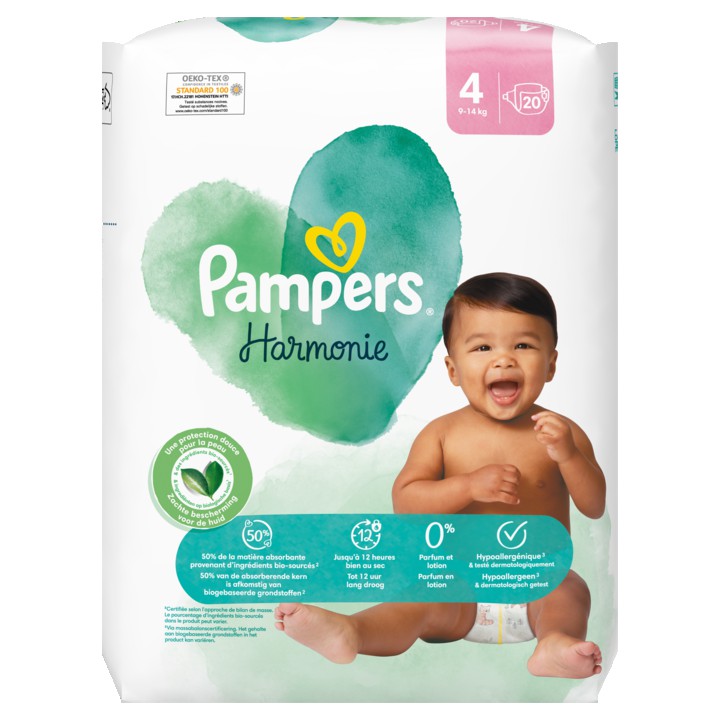 Pampers Harmonie Luiers Maat 4, 20 Luiers, 9kg-14kg | Nederland Life Pampers Harmonie Luiers Maat 4, 20 Luiers, 9kg-14kg