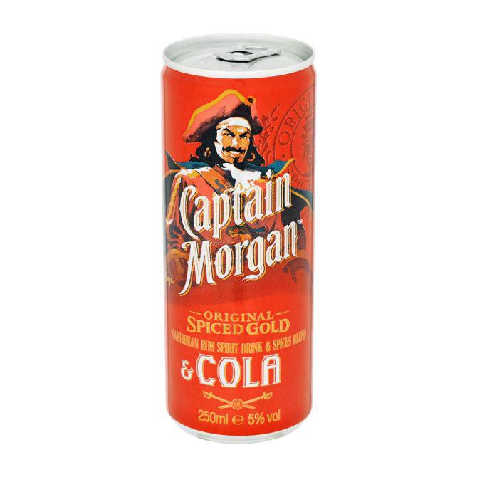 Captain Morgan &amp; cola blik