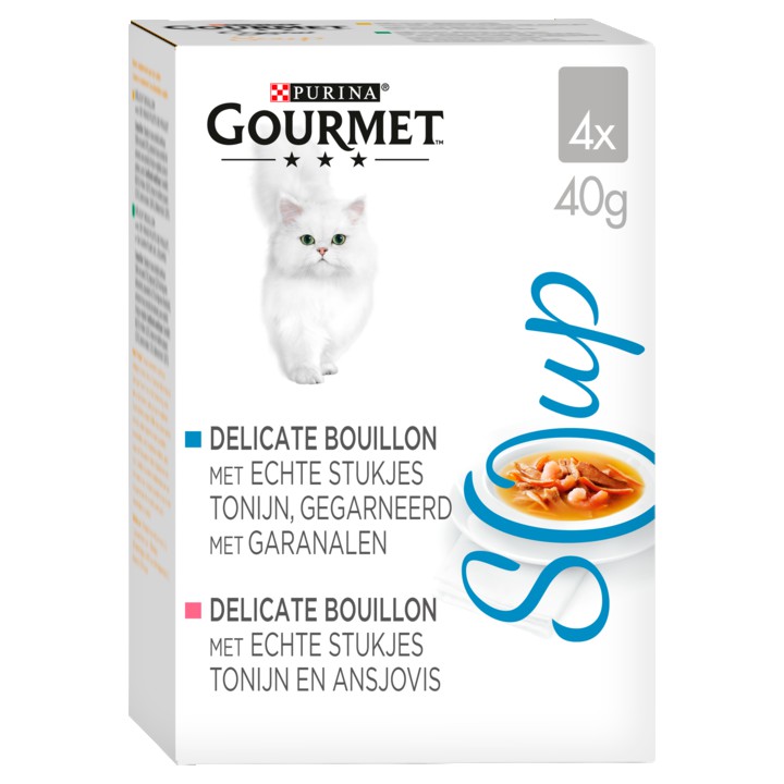 GOURMET Nature&amp;#x27;s Creations Soup Tonijn Kattenvoer nat 4 x 40g