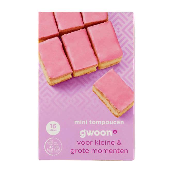 g&#039;woon Mini roze tompoucen