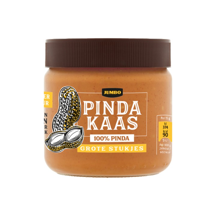 Jumbo Pindakaas Grote Stukjes Notenpasta 100% Pinda 350g