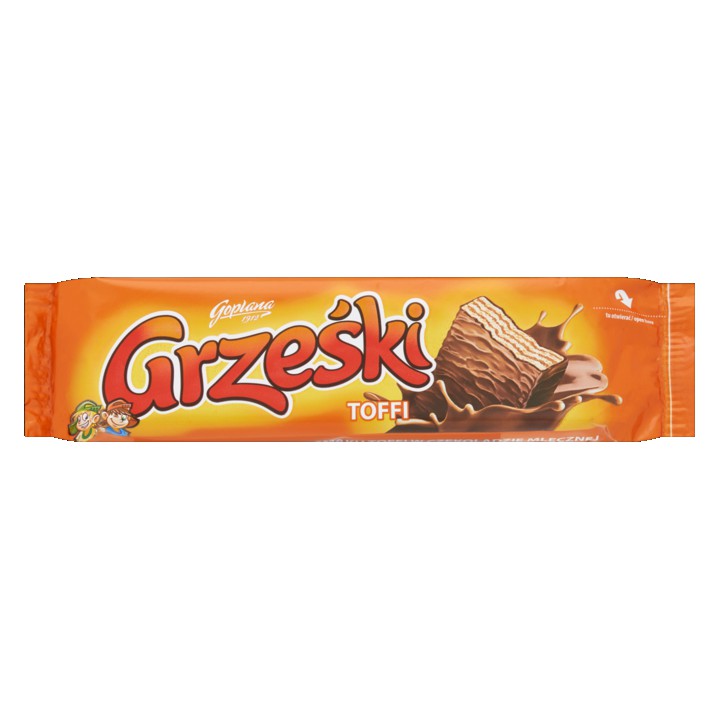 Goplana Grze&amp;#347;ki Wafel met Toffeecr&amp;egrave;me in Melkchocolade 36g