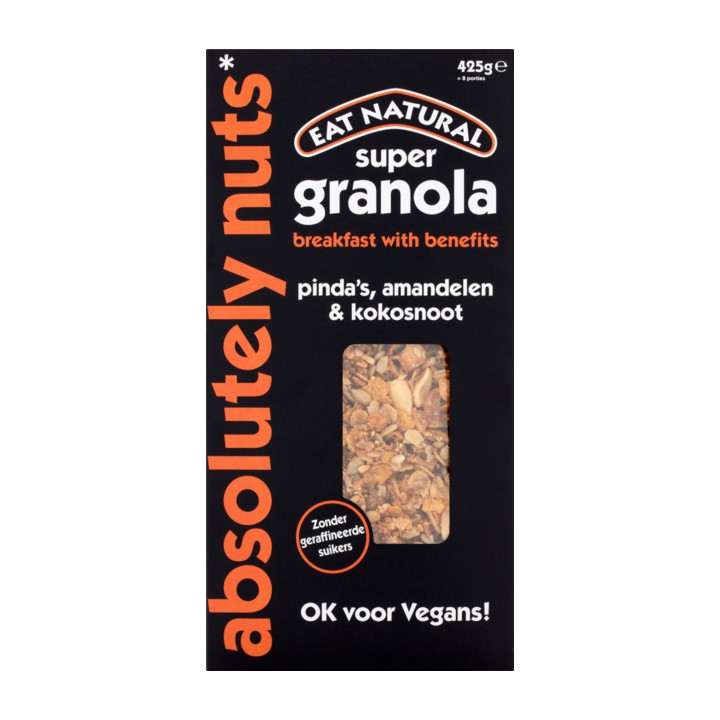 Eat Natural Super Granola Pinda&amp;#x27;s, Amandelen &amp;amp; Kokosnoot 425g