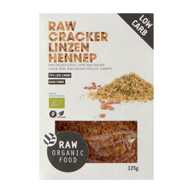 RAW Organic Food Crackers linzen hennep biologisch