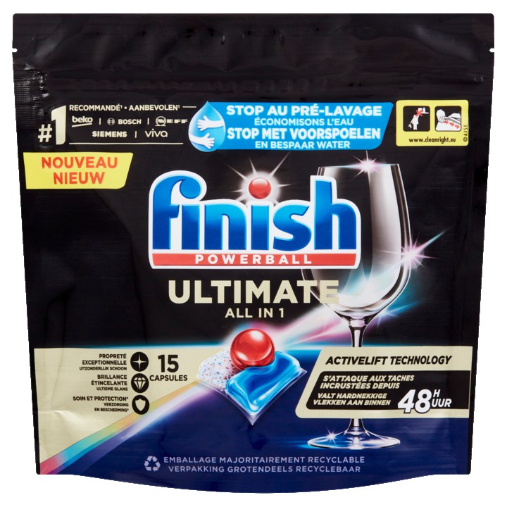 Finish Powerball Ultimate All in 1 15 Stuks 193, 5g