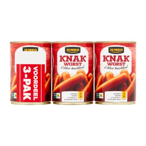 Jumbo Knakworst 3 x 400g