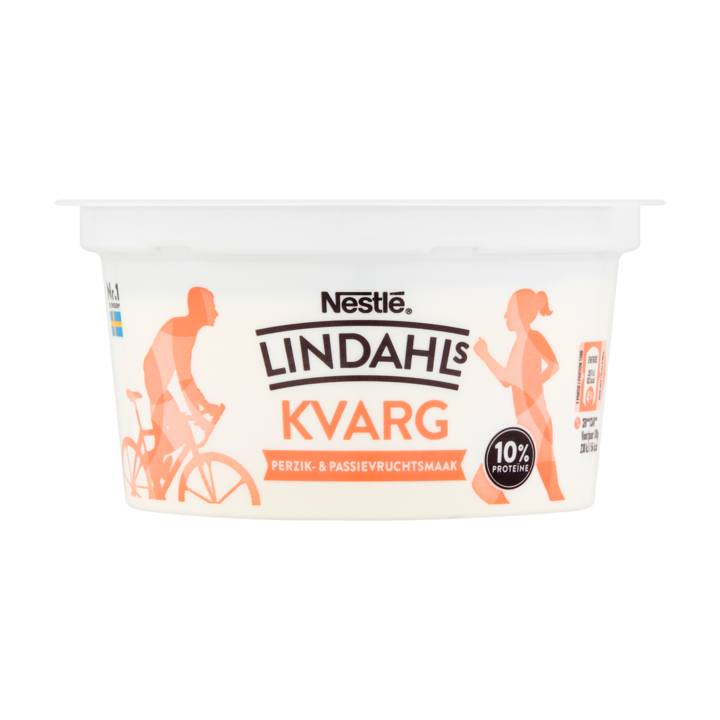 Lindahls Kvarg Perzik- &amp; Passievruchtsmaak 150g