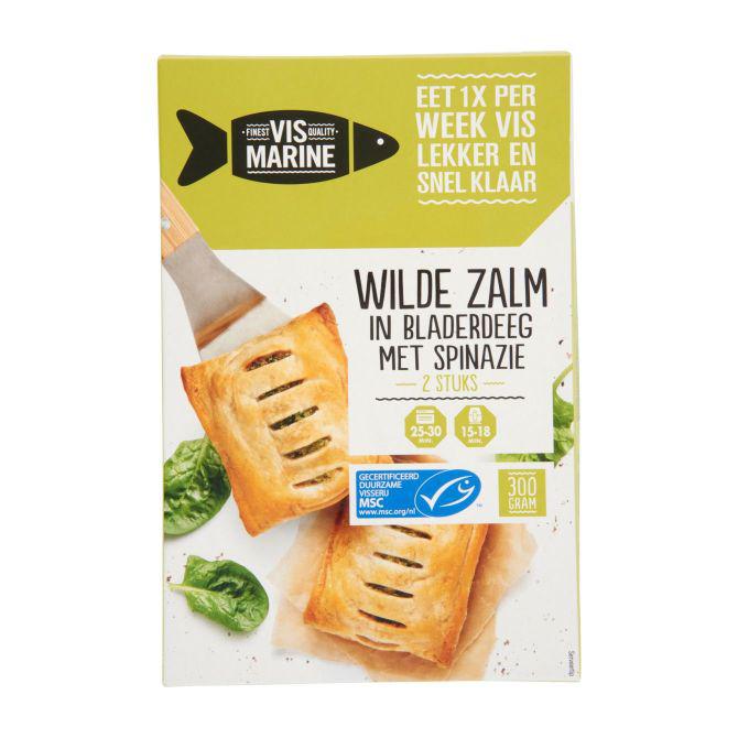 Vismarine Wilde zalm bladerdeeg