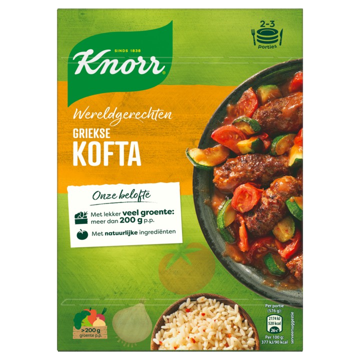 Knorr Wereldgerechten Maaltijdpakket Griekse Kofta 303g