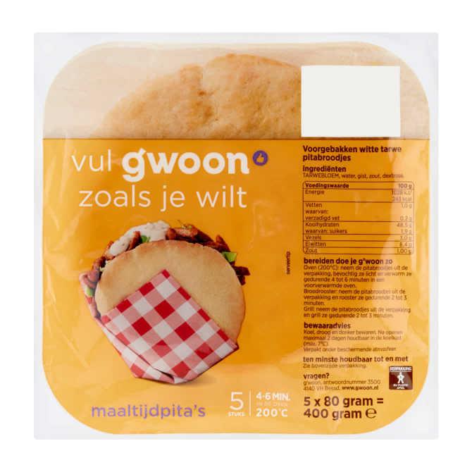 g&#039;woon Maaltijdpita&#039;s