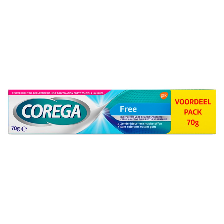 Corega Free Kleefcr&egrave;me voor het kunstgebit 70g
