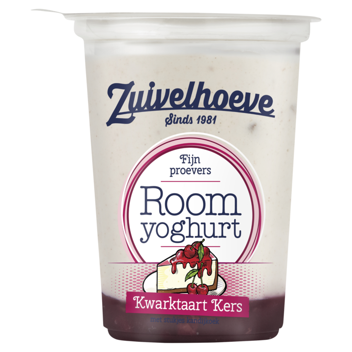 Zuivelhoeve Roomyoghurt Kwarktaart Kers 450g