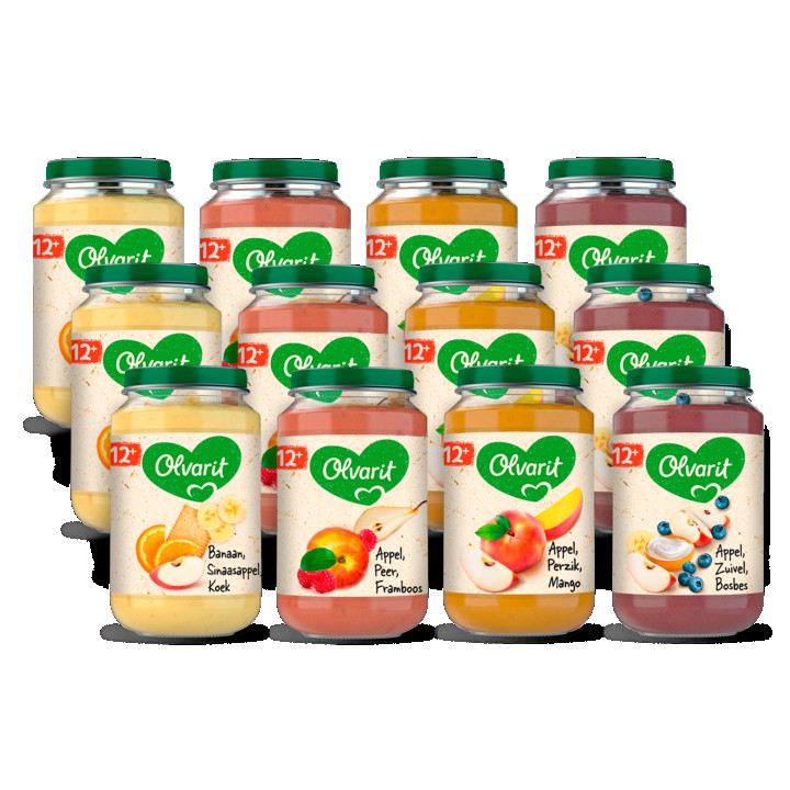 Olvarit Variatiemenu Fruit 12 mnd 12+ Maanden 200g