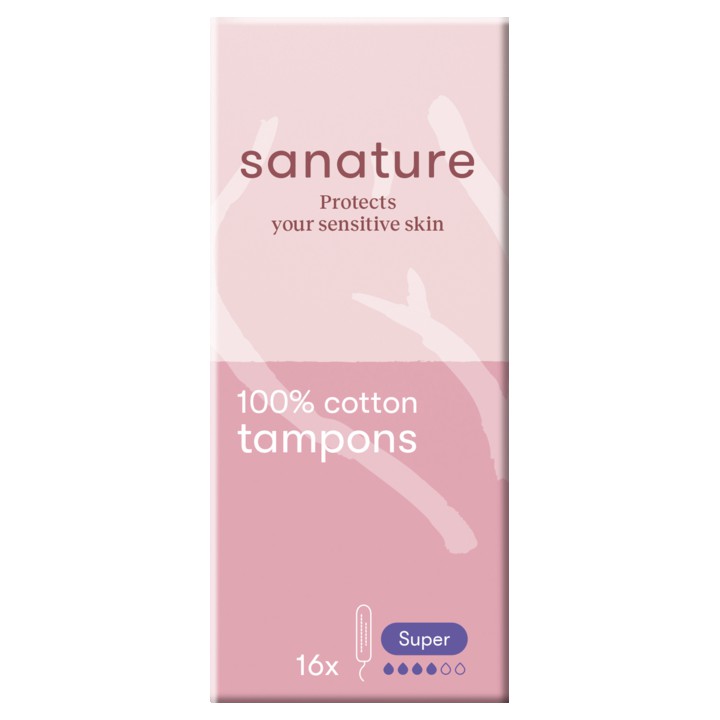 Sanature Tampons Super 16 Stuks