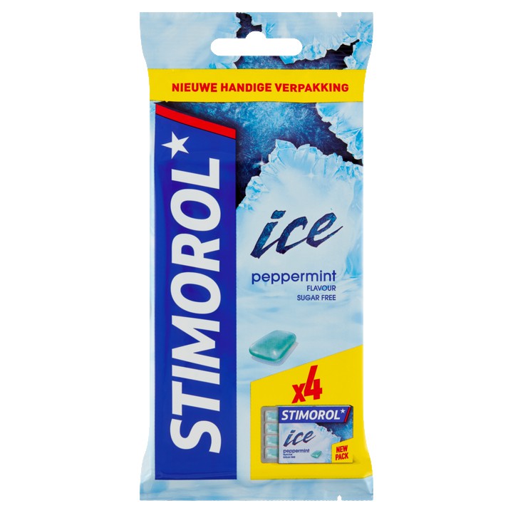 Stimorol Ice kauwgom Peppermint Suikervrij 4-pack