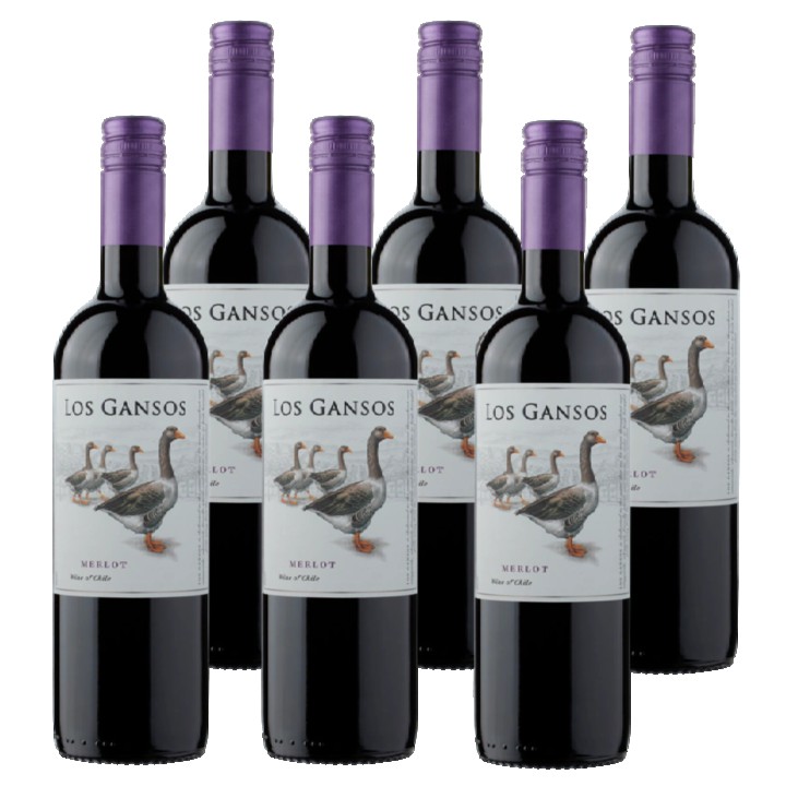 Los Gansos - Merlot - 6 x 750ML