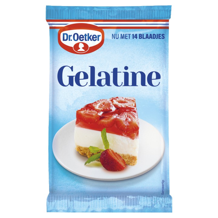 Dr. Oetker Bladgelatine helder (14 stuks)