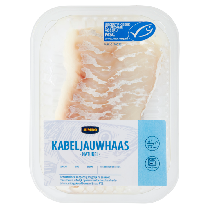 Jumbo Kabeljauwhaas Naturel ca. 130g