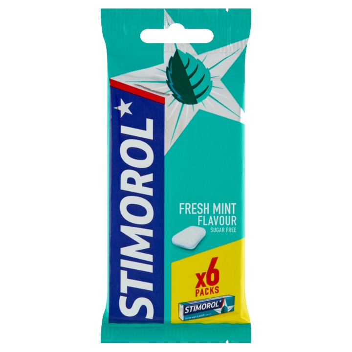 Stimorol Fresh Mint Flavour Sugar Free 6 x 14g