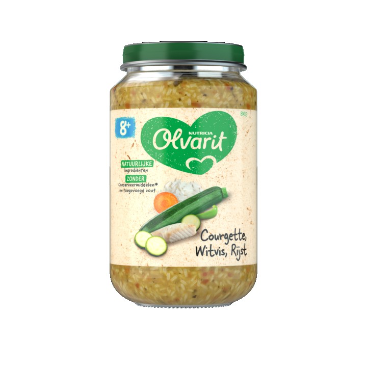 Olvarit Courgette Witvis Rijst 8+ Maanden